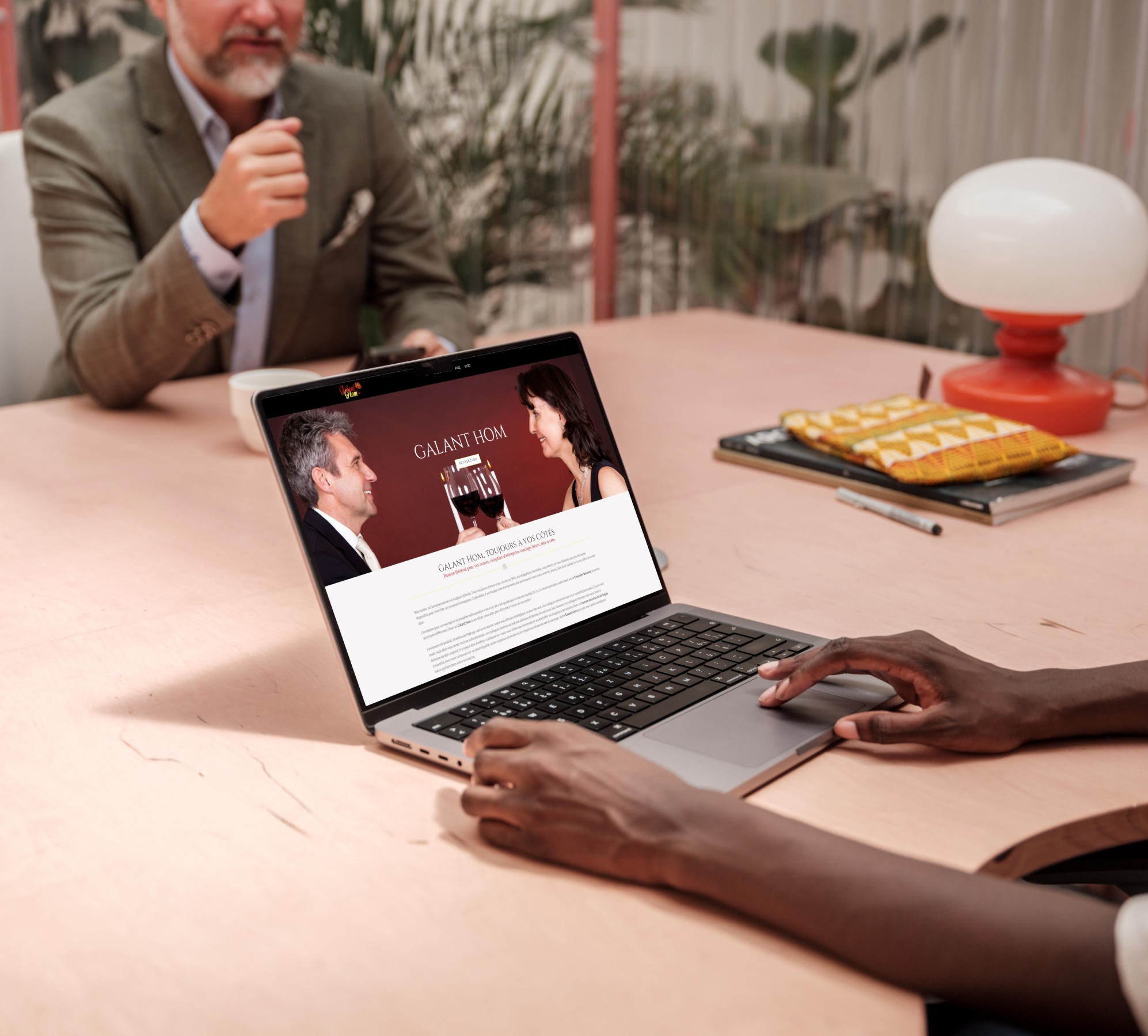 Création du site vitrine sur-mesure de Galant Hom Création site internet Marseille pour Galant Hom