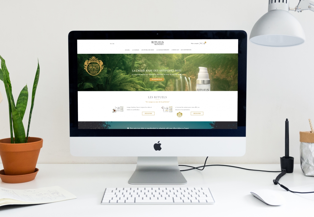Création site e-commerce Marseille pour Rituel de Manuka
